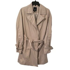 Simply Vera Wang Women’s Tan Lightweight Belted Trench Coat Size L